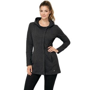 The North Face Charcoal Gray Wrap Yoga Tunic Hoodie – Size S